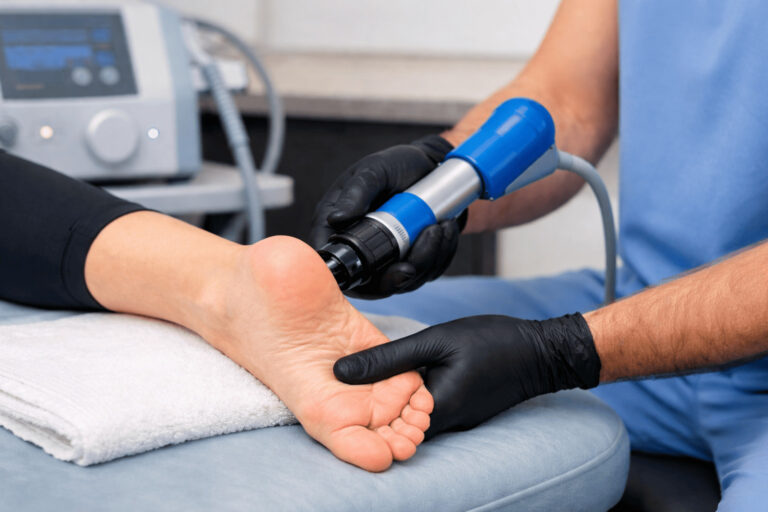Shockwave therapy for foot pain and foot conditions