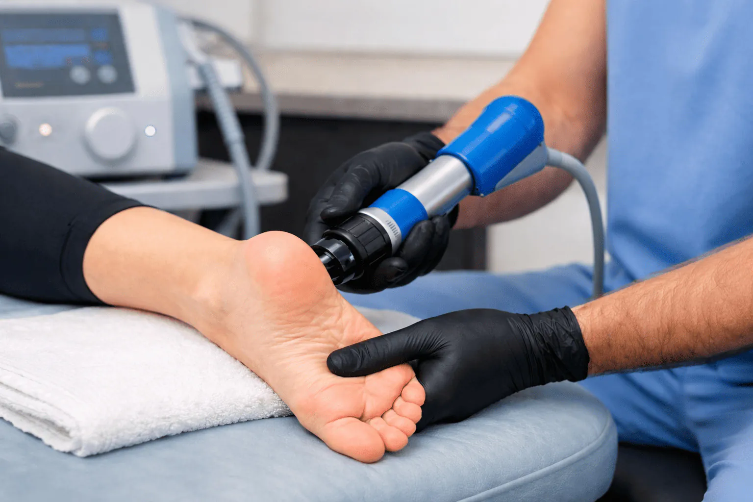 Shockwave therapy for foot pain and foot conditions